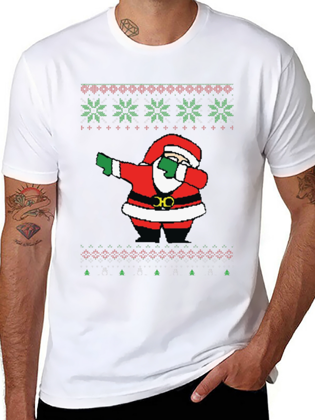 Dabbing Santa Ugly Christmas T-Shirt