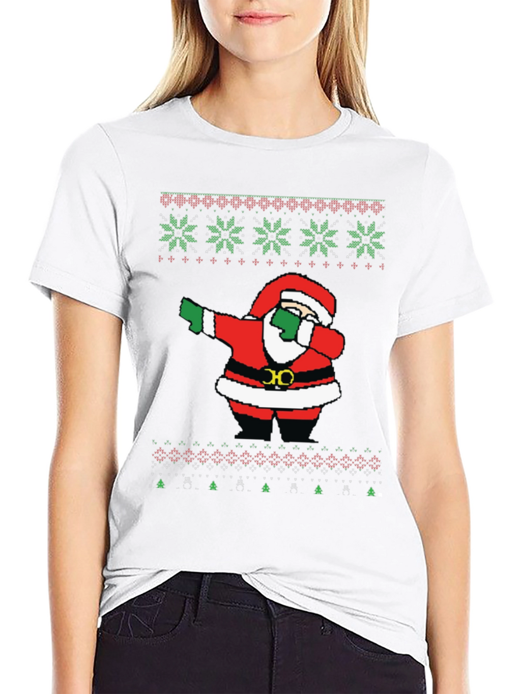 Dabbing Santa Ugly Christmas T-Shirt