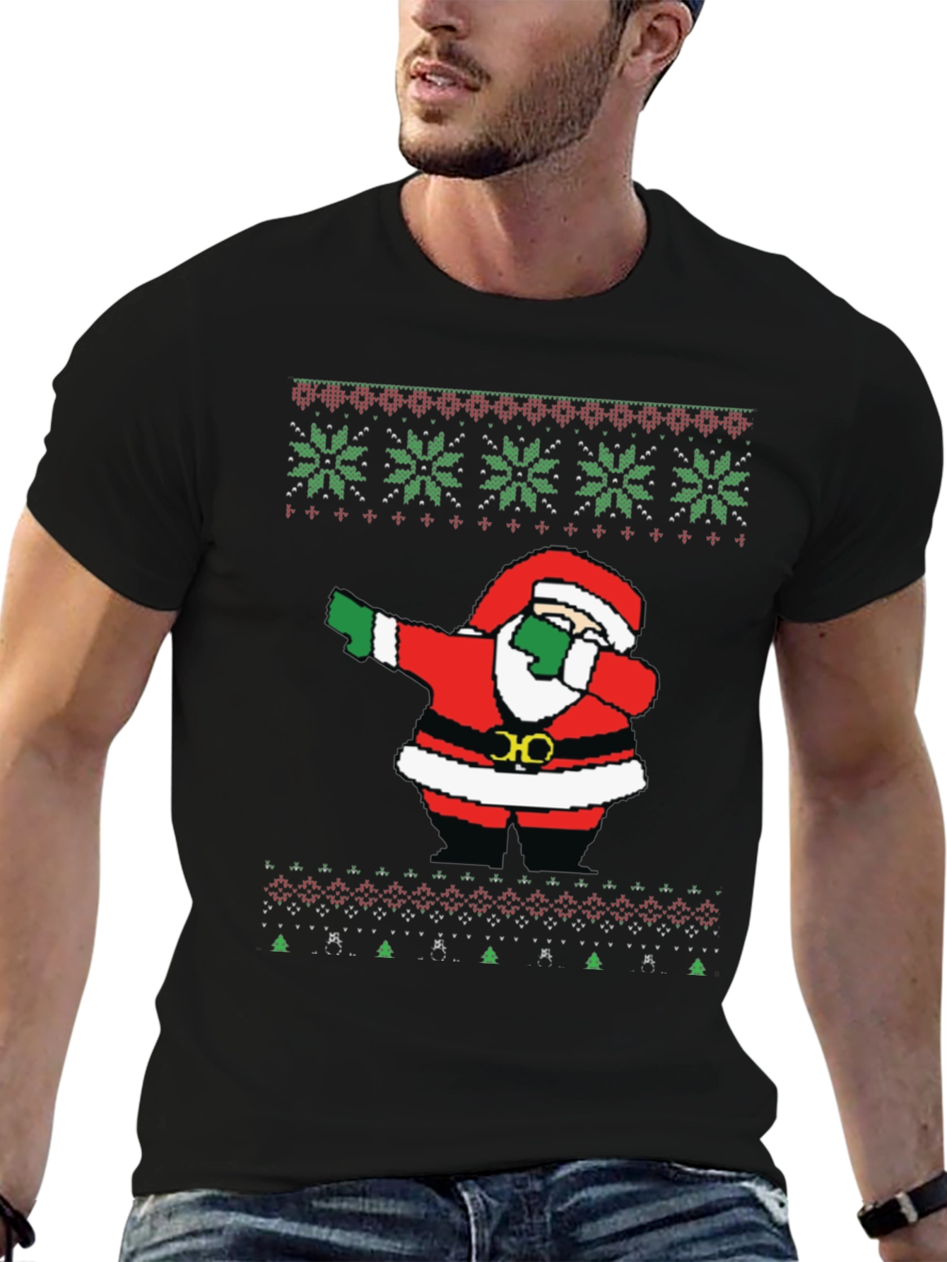 Dabbing Santa Ugly Christmas T-Shirt