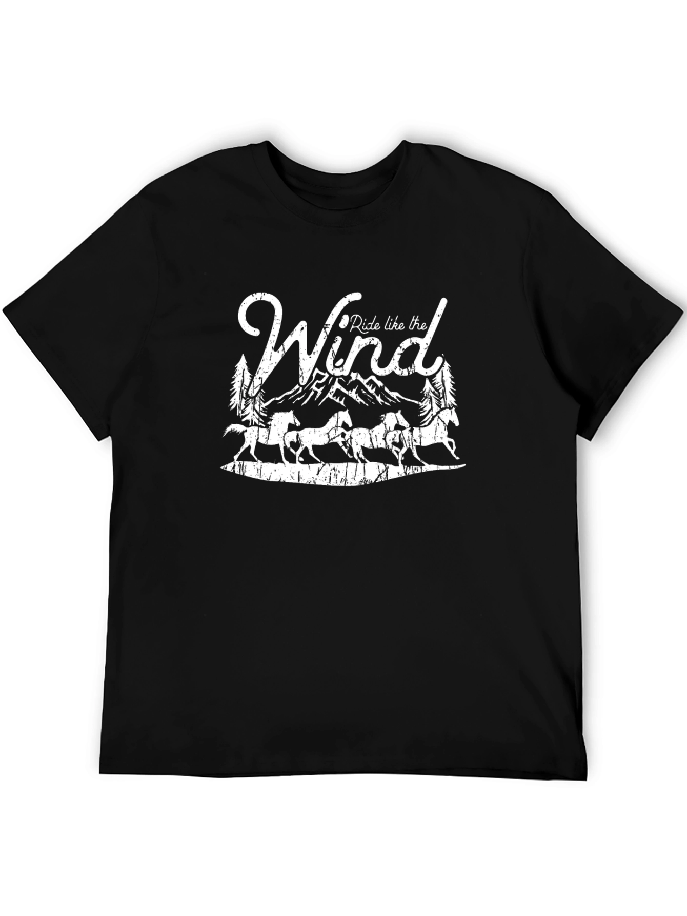 Ride Like the Wind Graphic Tee - Black