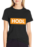 HODL Crypto T-Shirt - Black Cotton Tee