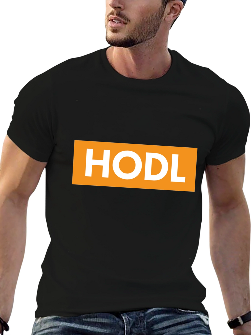 HODL Crypto T-Shirt - Black Cotton Tee