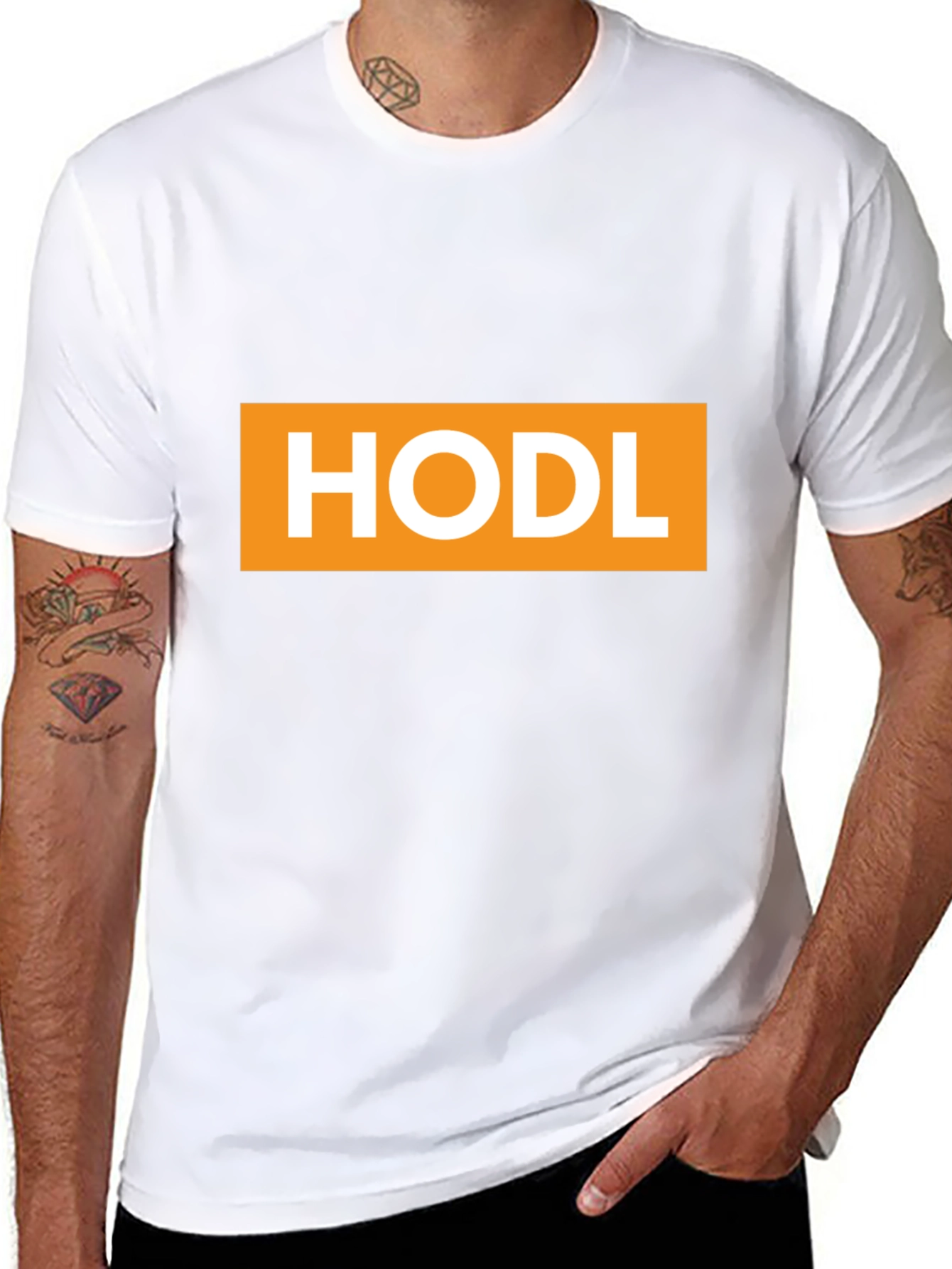 HODL Crypto T-Shirt - Black Cotton Tee