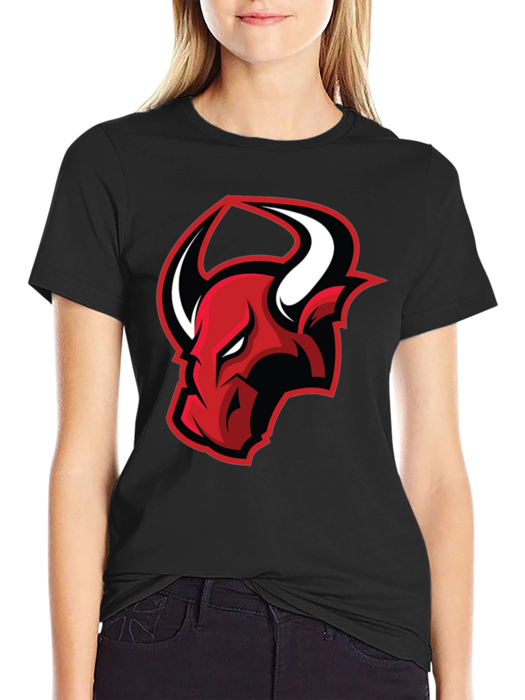 Cool Devil Graphic Tee - Black Cotton T-Shirt