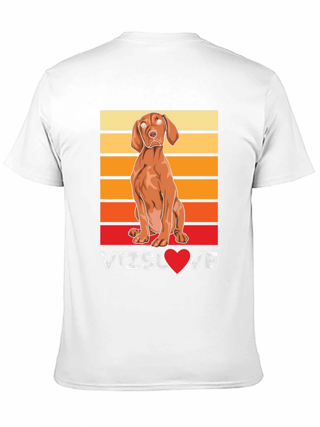 Vizsla Dog Love T-Shirt - Sunset Graphic Tee