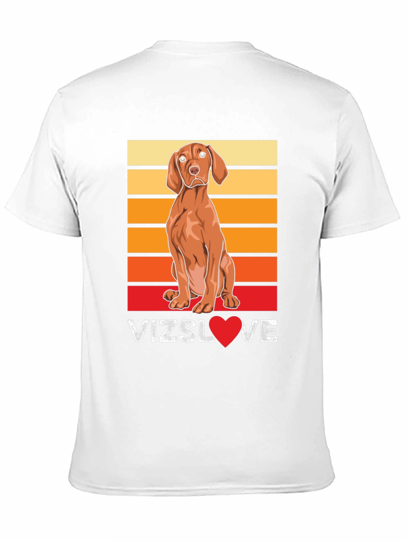 Vizsla Dog Love T-Shirt - Sunset Graphic Tee