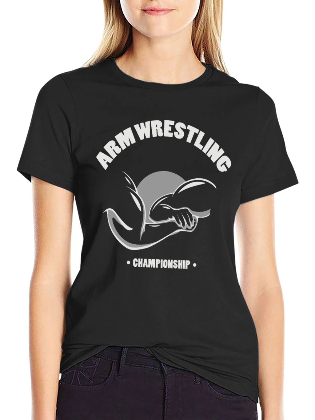 Arm Wrestling Championship Black T-Shirt