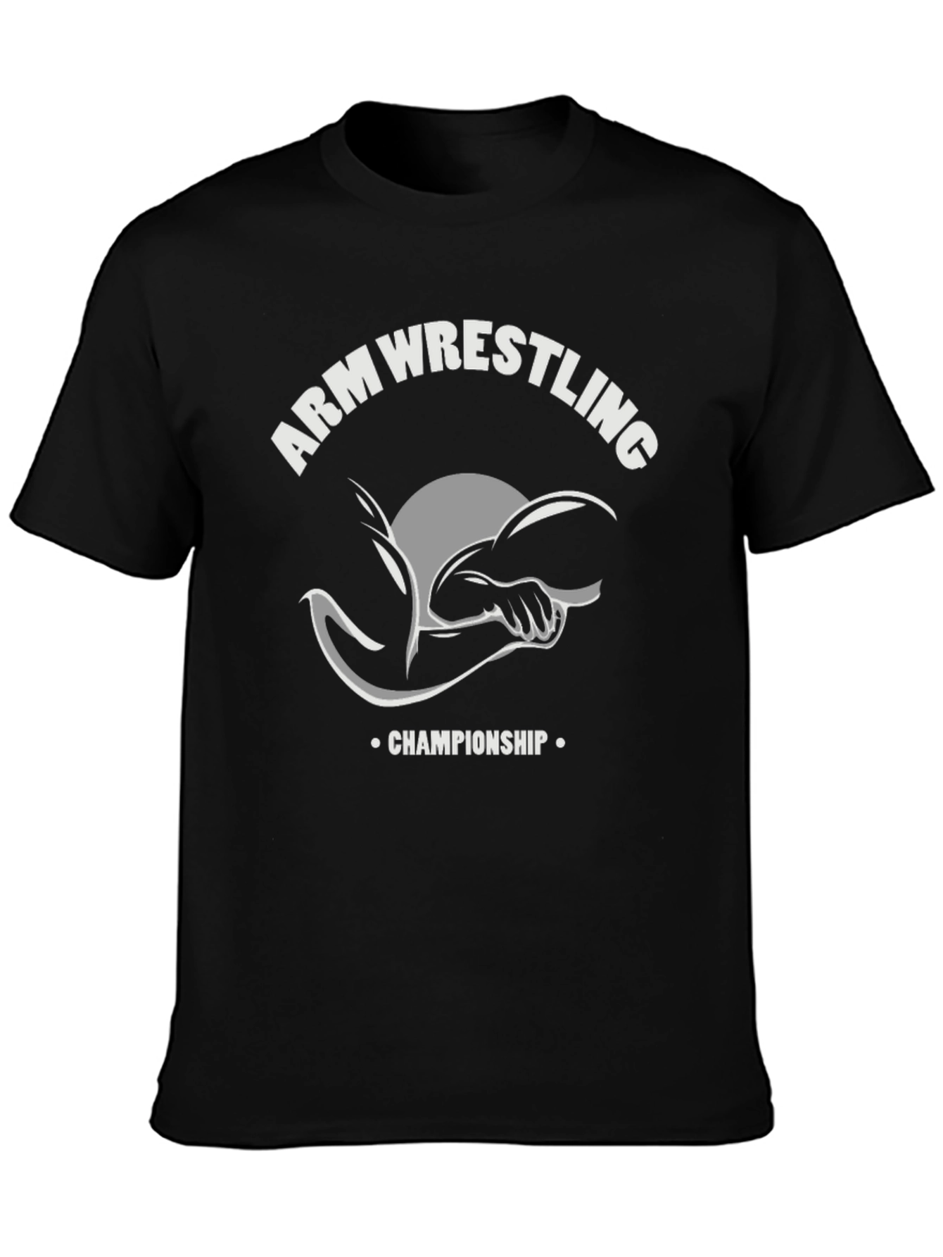 Arm Wrestling Championship Black T-Shirt