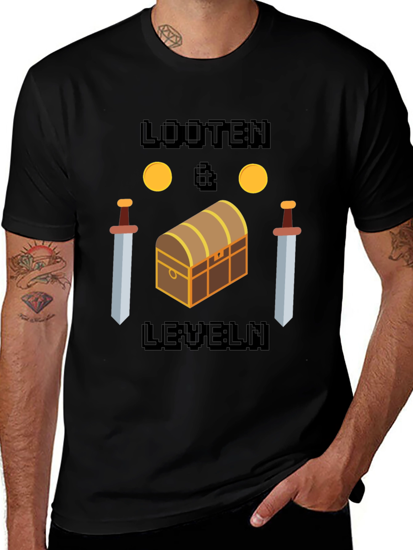 Looten and Leveln Graphic T-Shirt