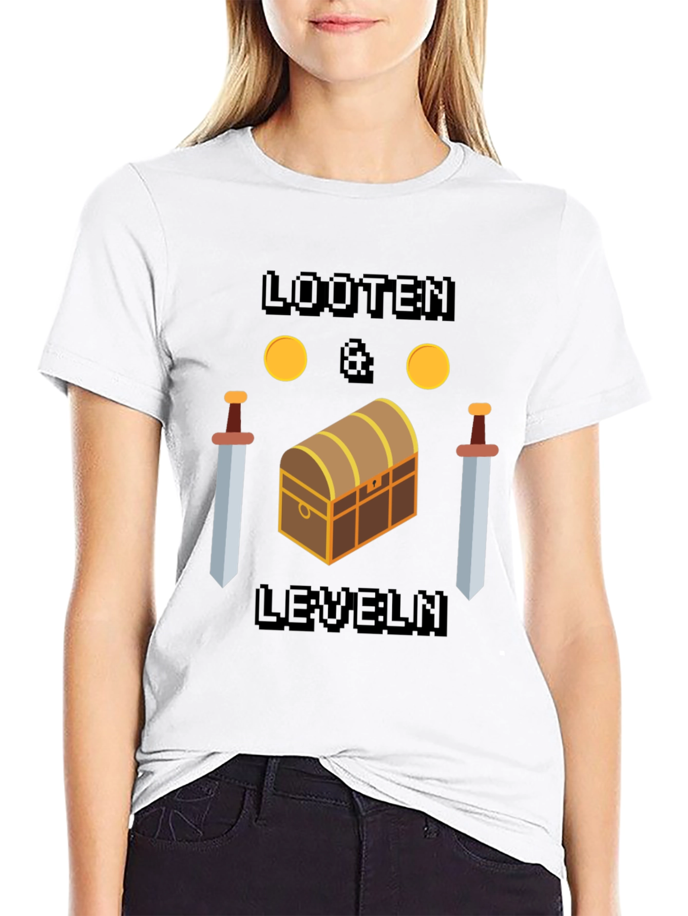 Looten and Leveln Graphic T-Shirt