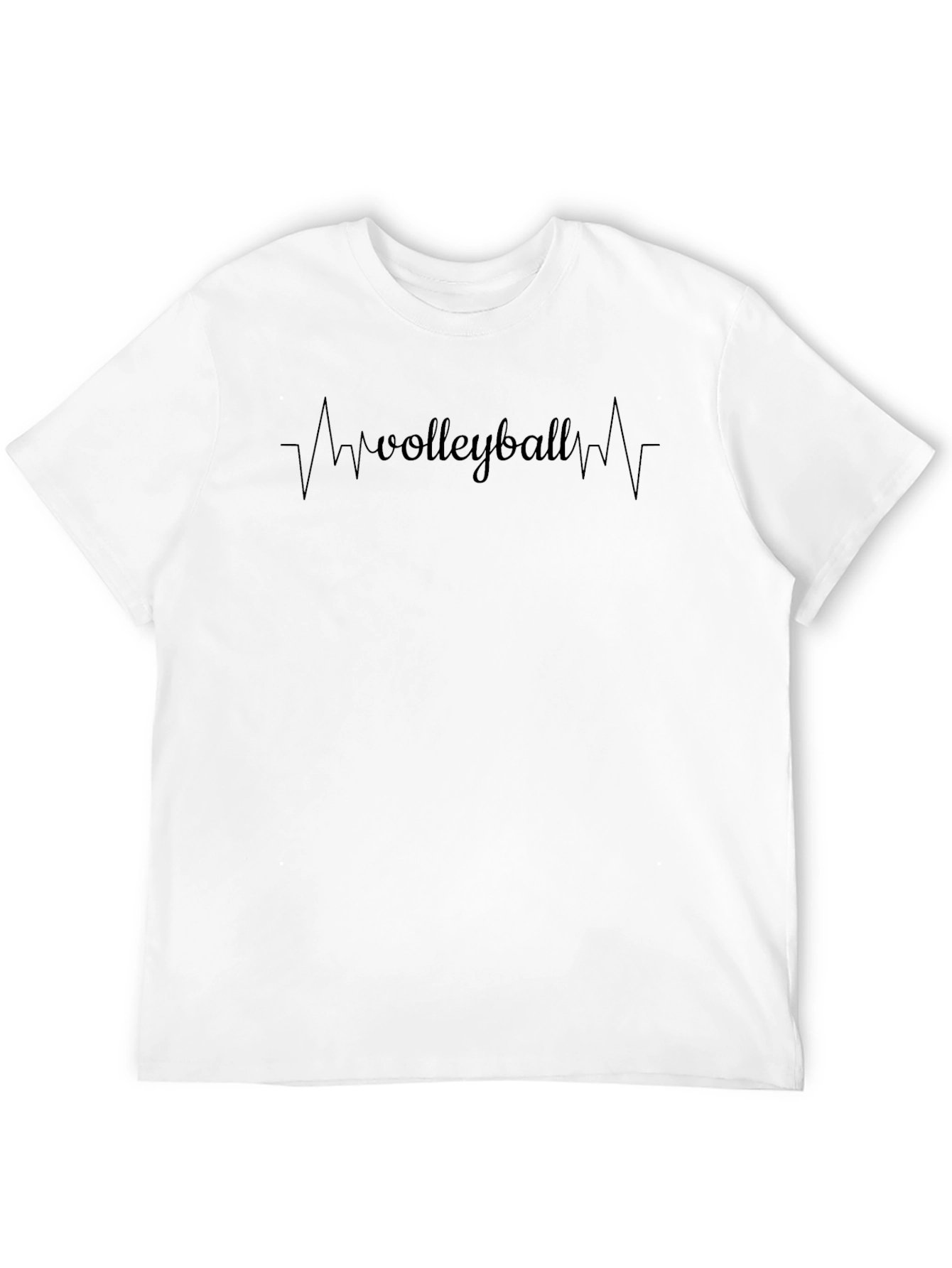 Volleyball Heartbeat T-Shirt - Sporty & Stylish