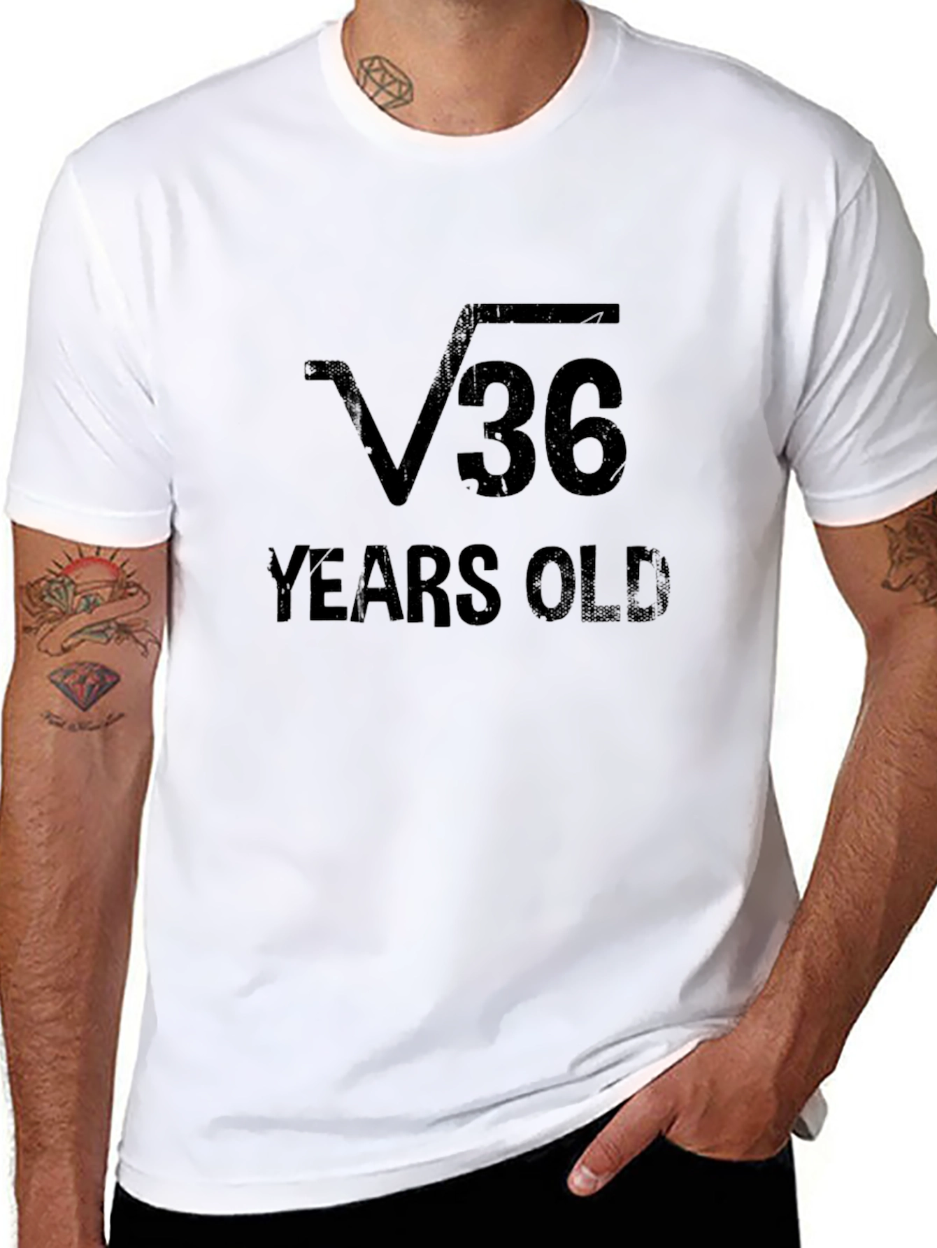 Funny Root 36 Years Old Math T-Shirt