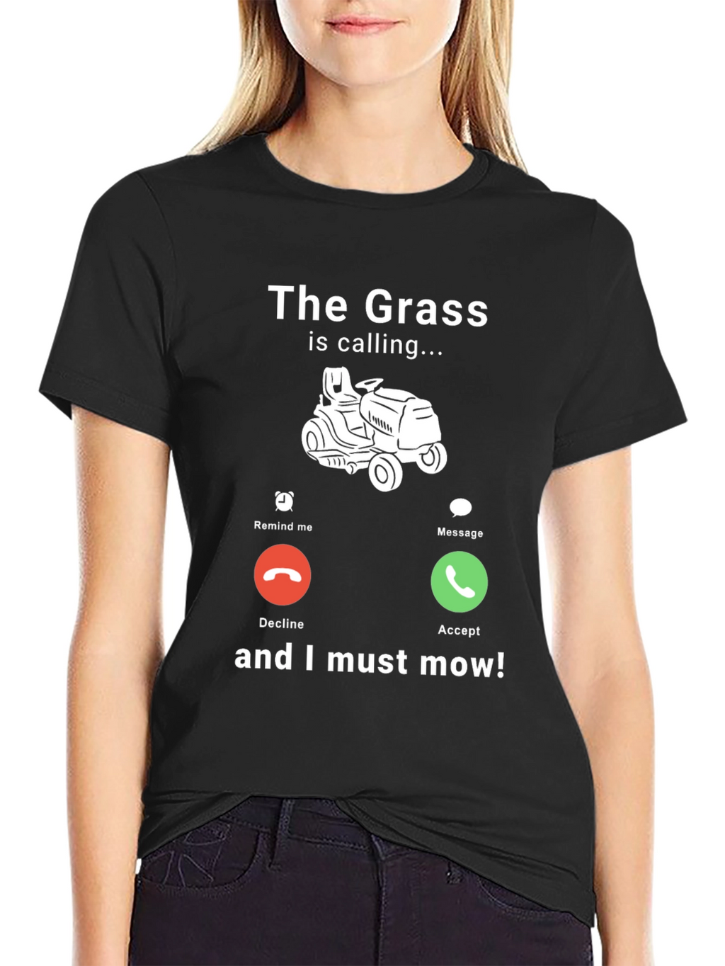 The Grass Is Calling T-Shirt - Funny Mowing Tee