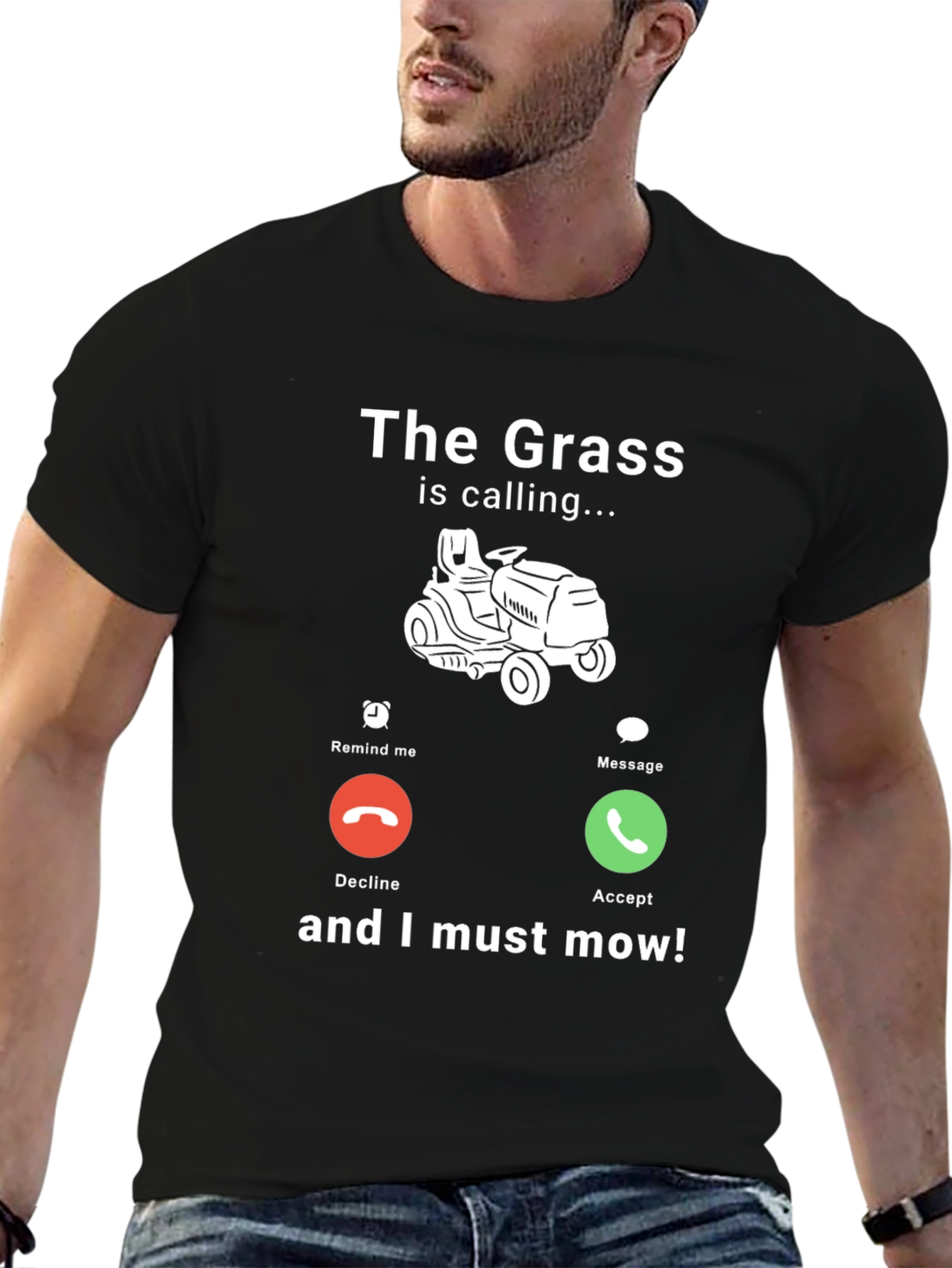 The Grass Is Calling T-Shirt - Funny Mowing Tee