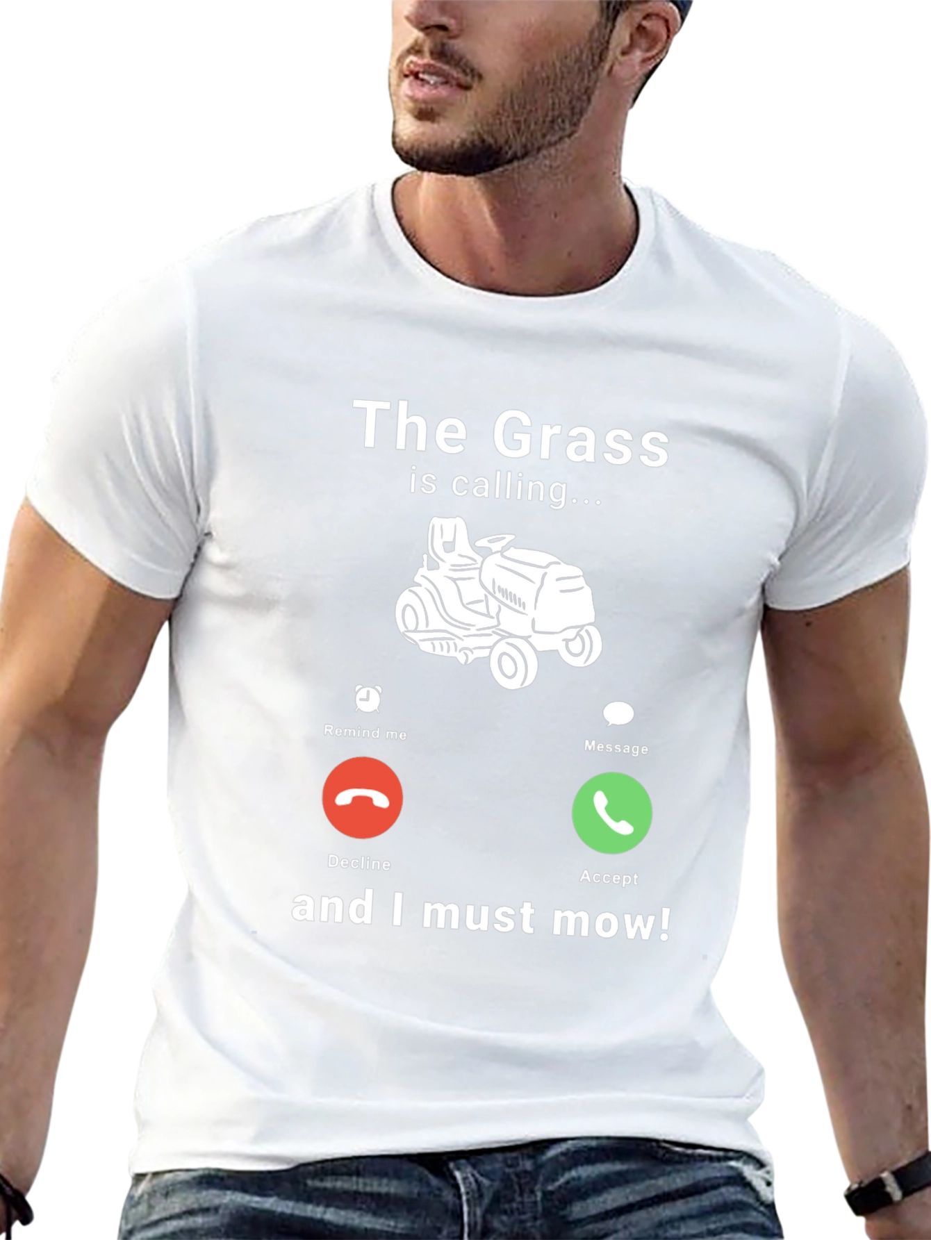 The Grass Is Calling T-Shirt - Funny Mowing Tee
