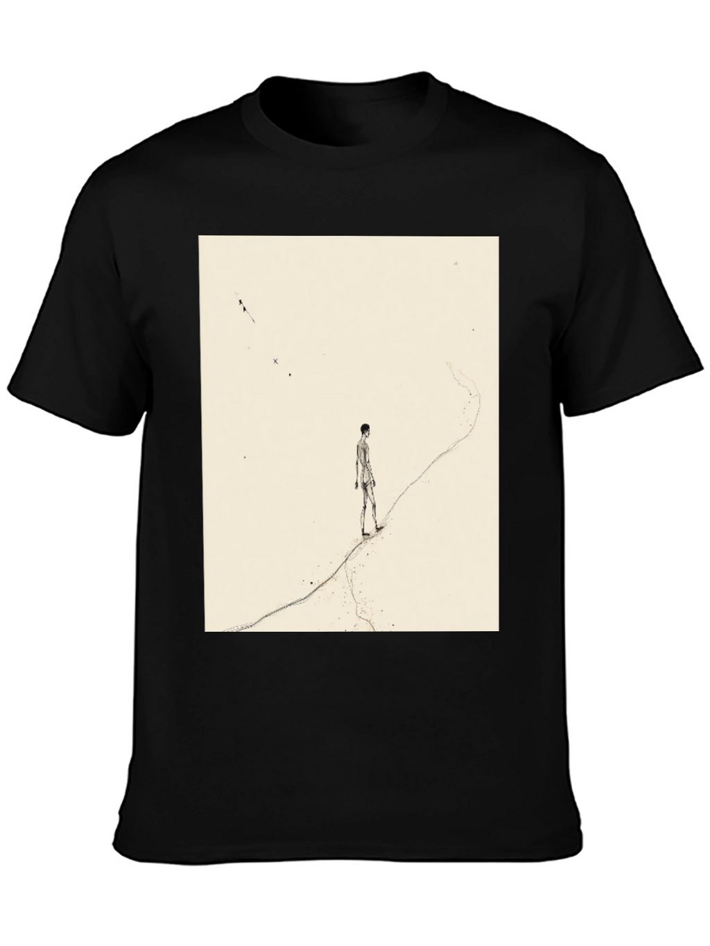 Artistic Man on a Path Graphic Tee