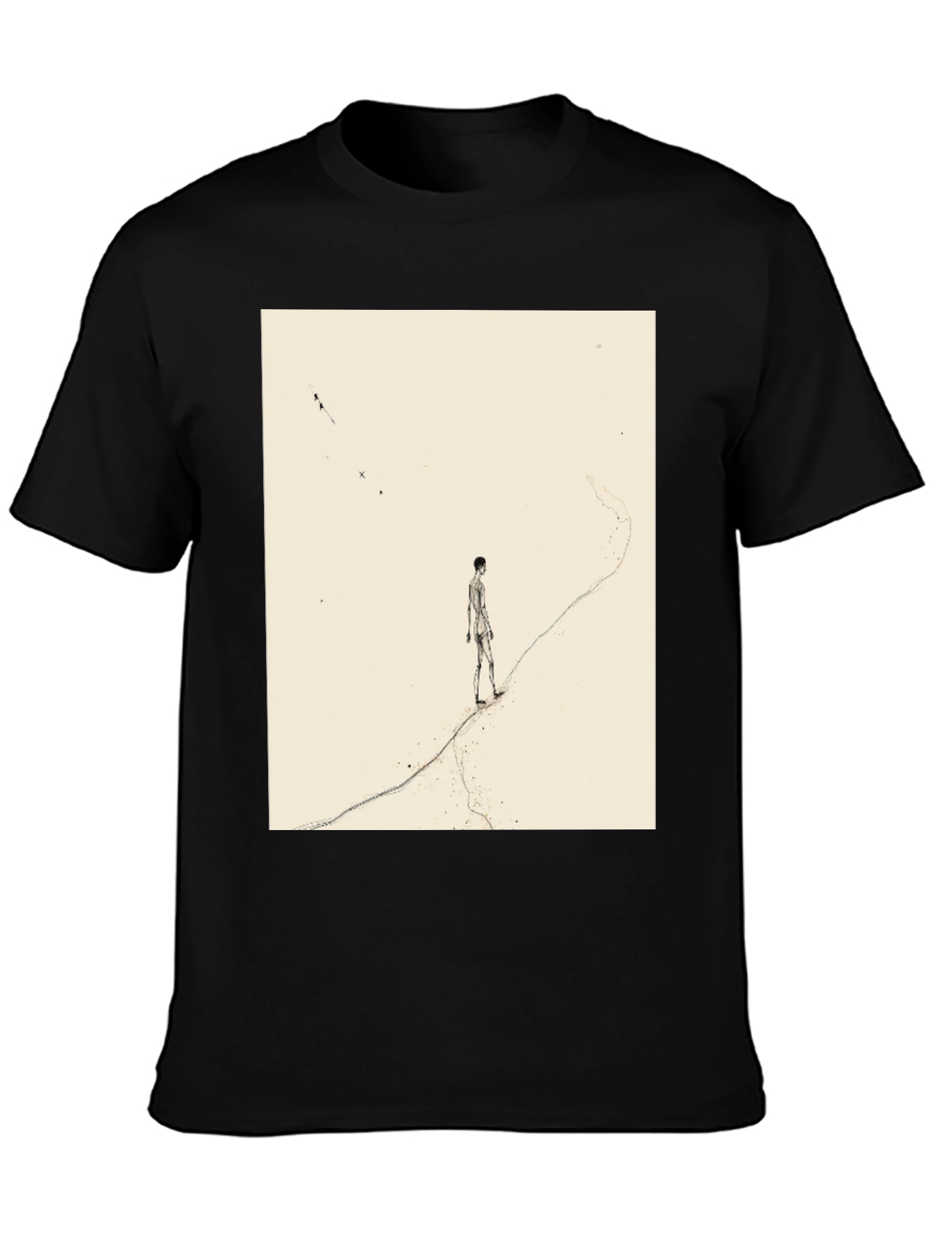Artistic Man on a Path Graphic Tee
