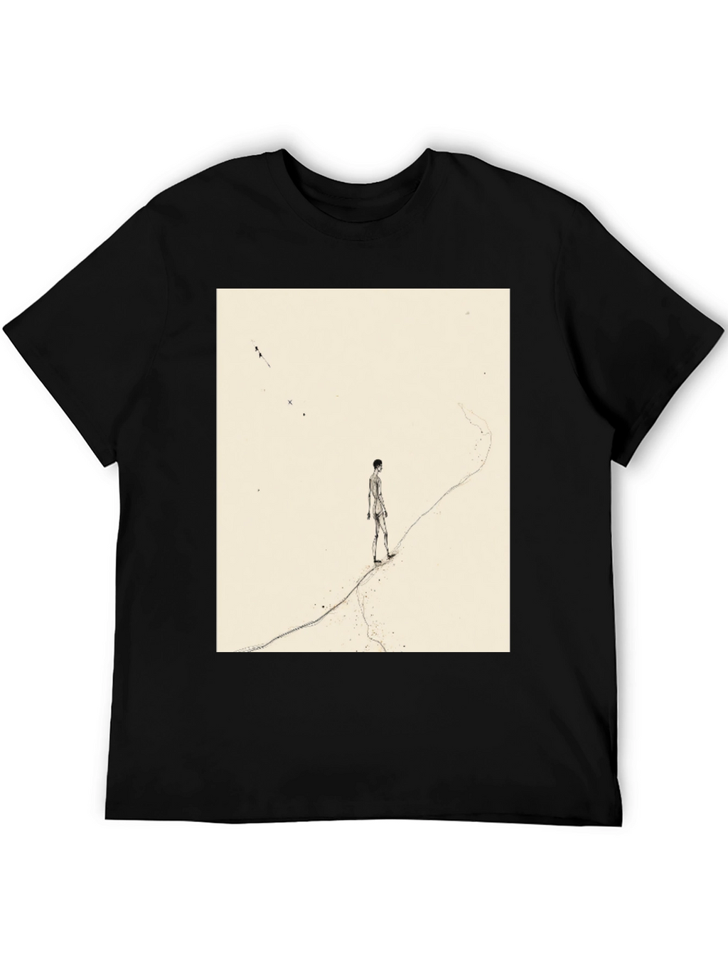 Artistic Man on a Path Graphic Tee