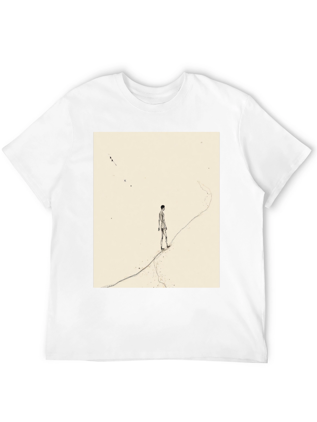 Artistic Man on a Path Graphic Tee