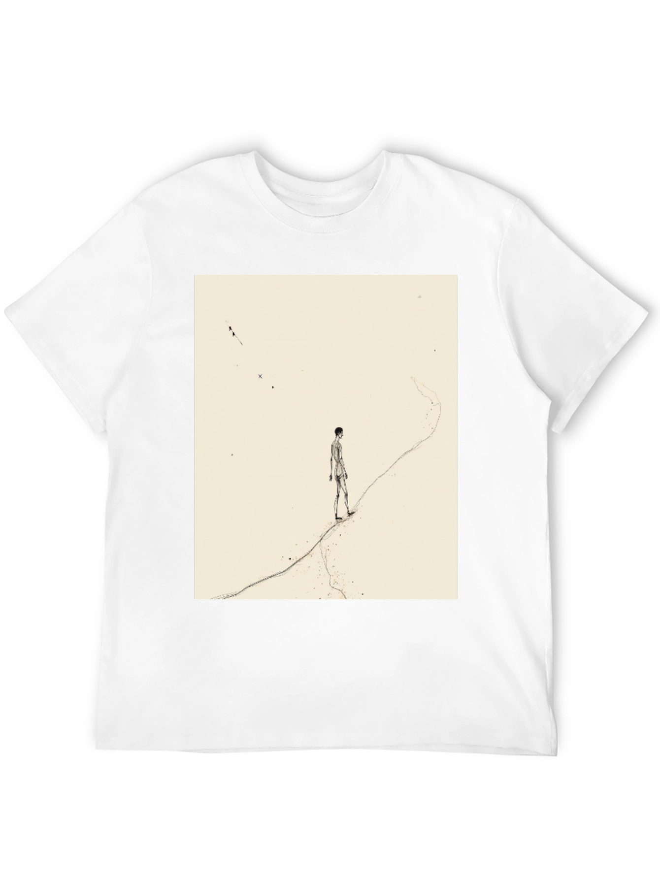 Artistic Man on a Path Graphic Tee