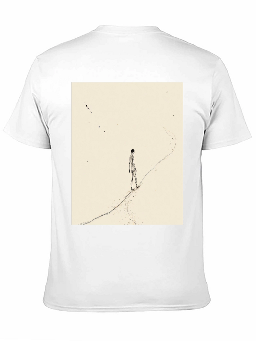 Artistic Man on a Path Graphic Tee