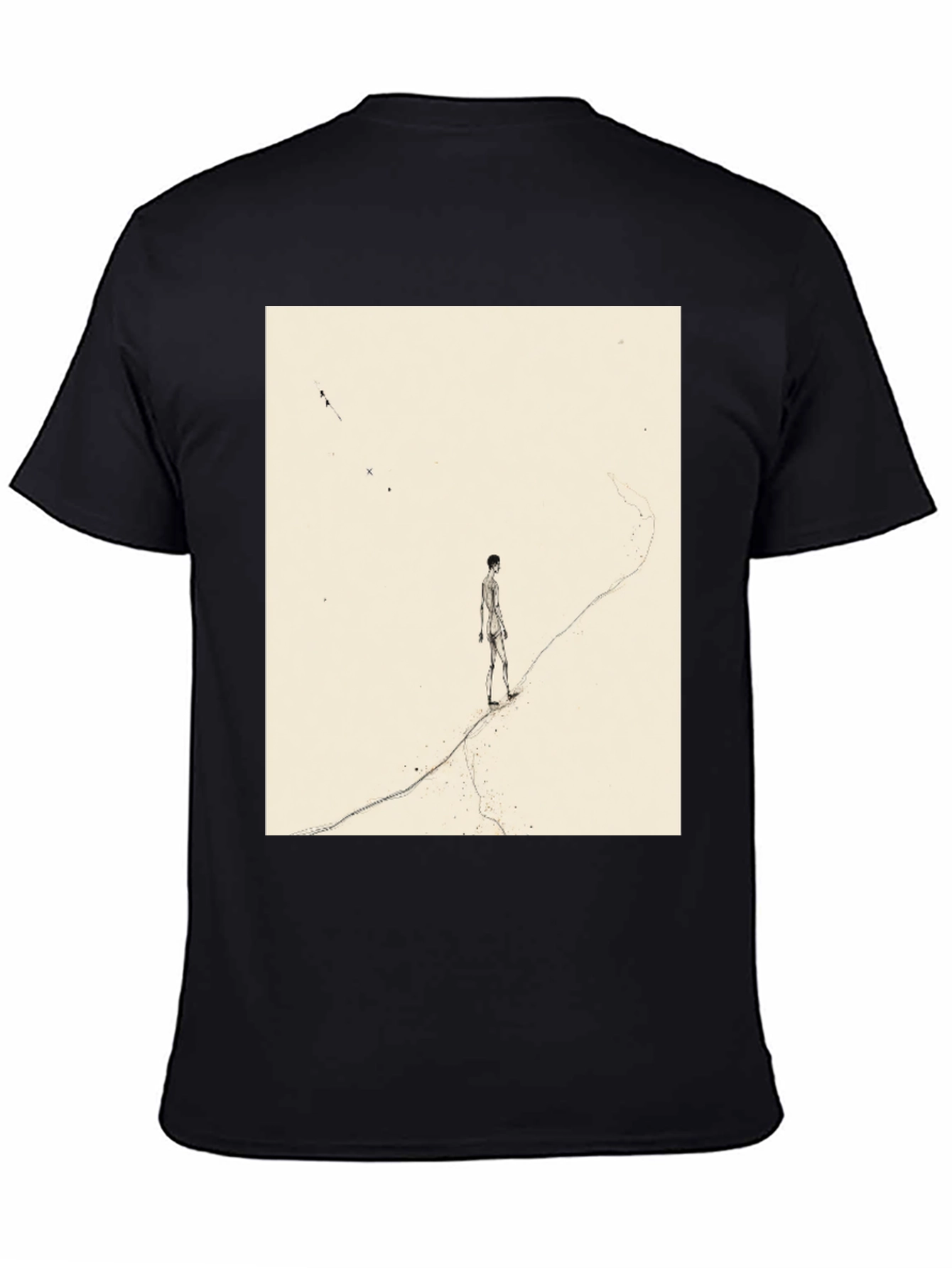 Artistic Man on a Path Graphic Tee