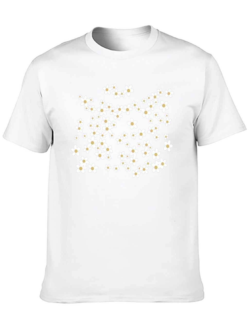 Floral Print Black T-Shirt - Casual Comfort