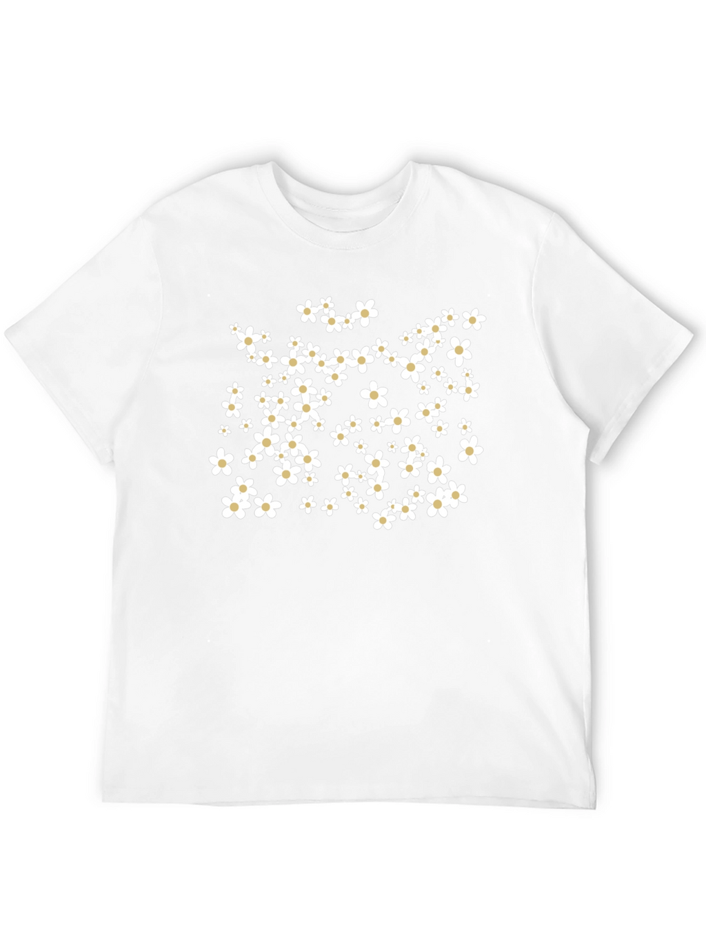 Floral Print Black T-Shirt - Casual Comfort