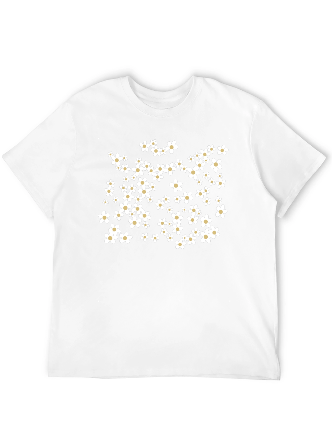 Floral Print Black T-Shirt - Casual Comfort