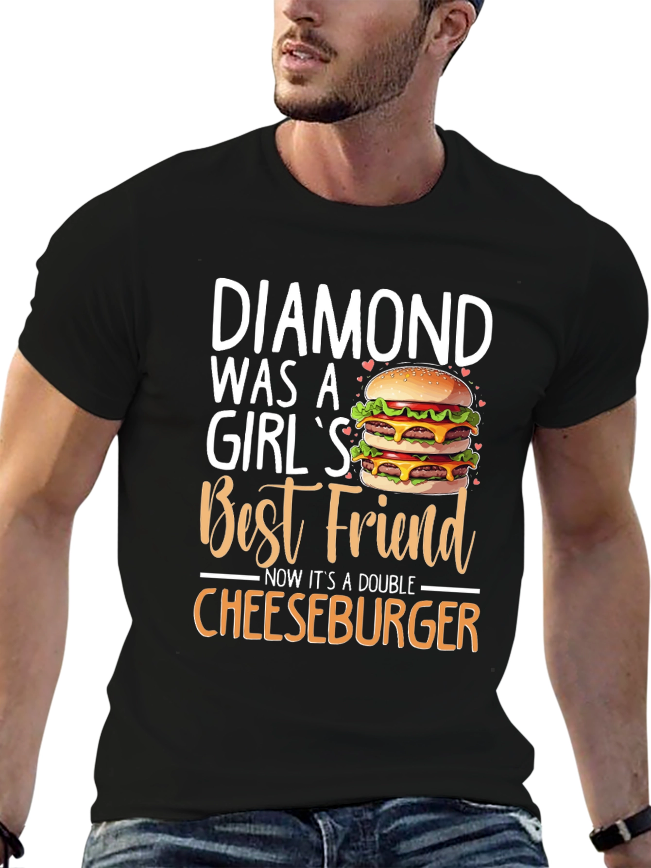 Diamond Cheeseburger T-Shirt - Best Friend Tee
