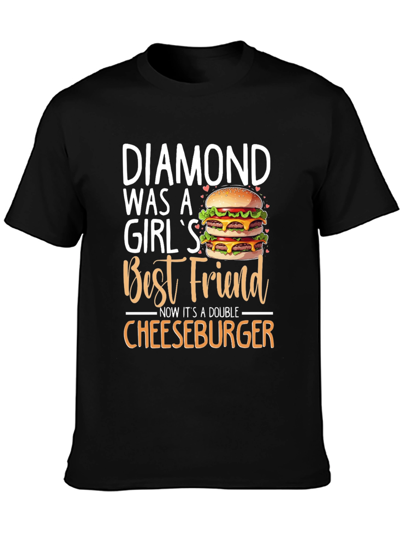 Diamond Cheeseburger T-Shirt - Best Friend Tee