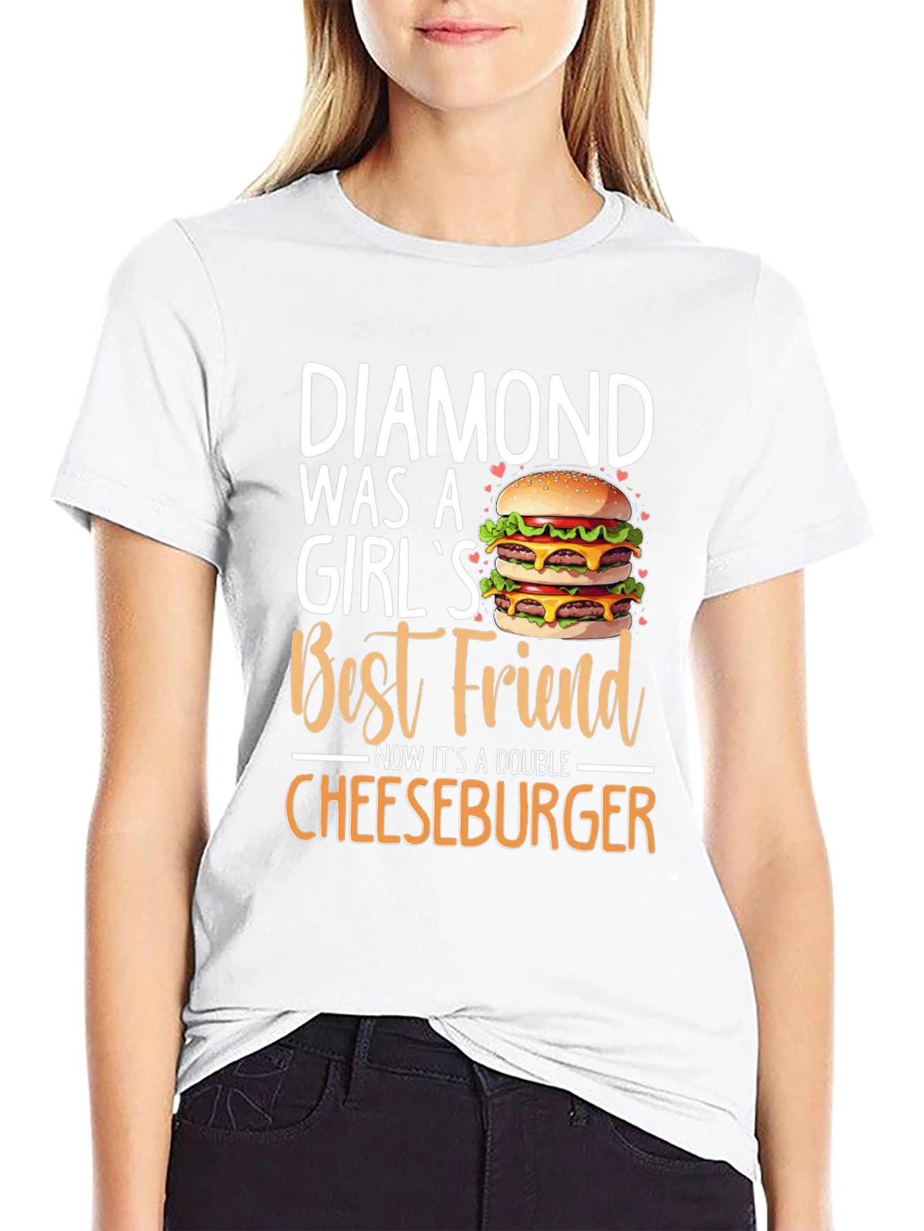 Diamond Cheeseburger T-Shirt - Best Friend Tee