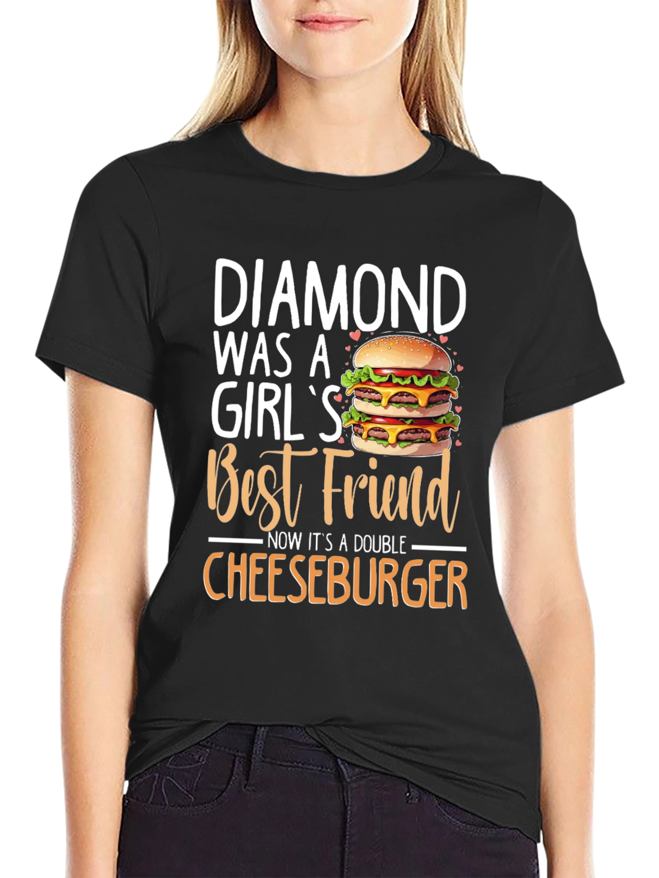 Diamond Cheeseburger T-Shirt - Best Friend Tee