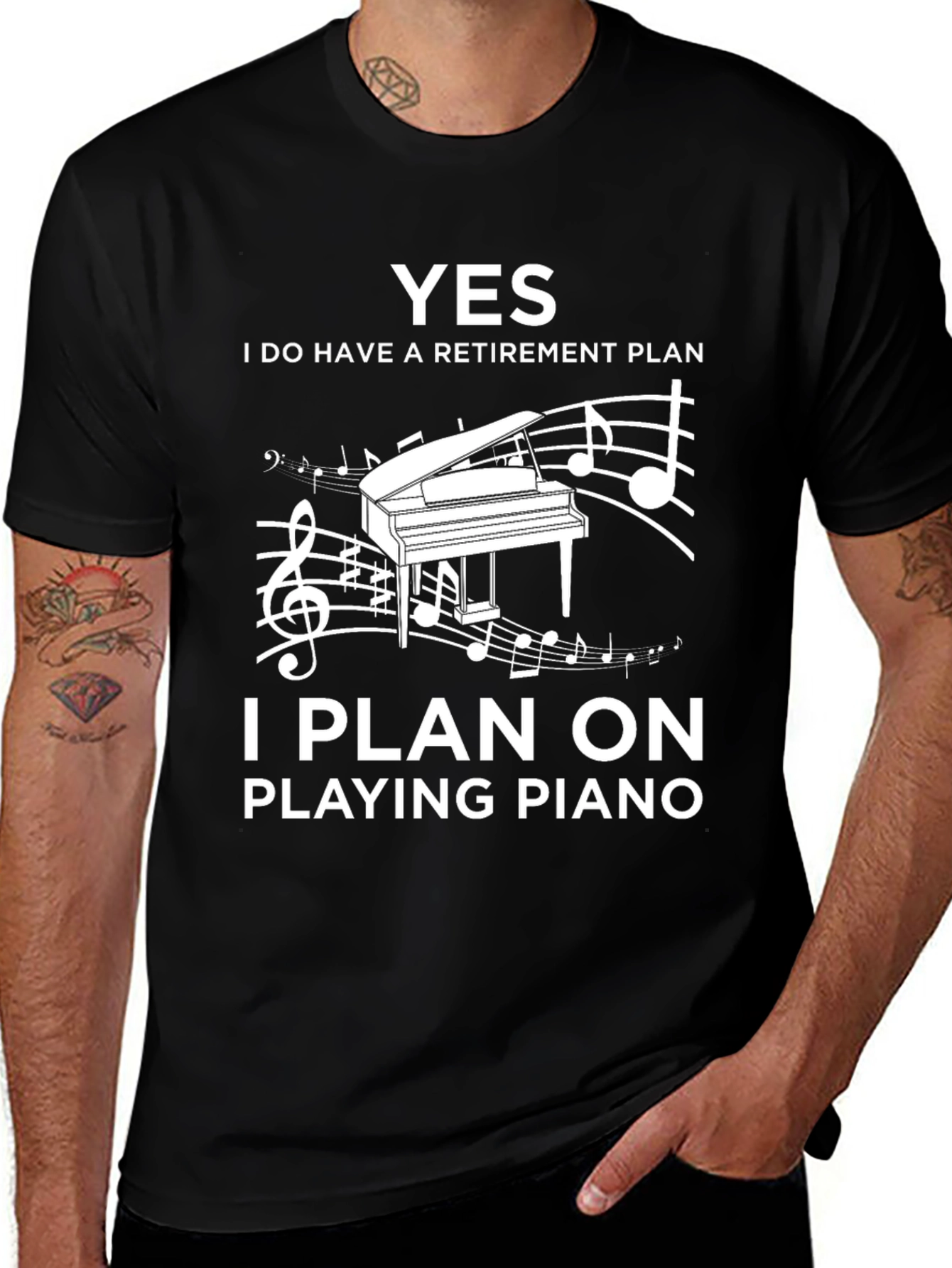 Piano Retirement Plan T-Shirt