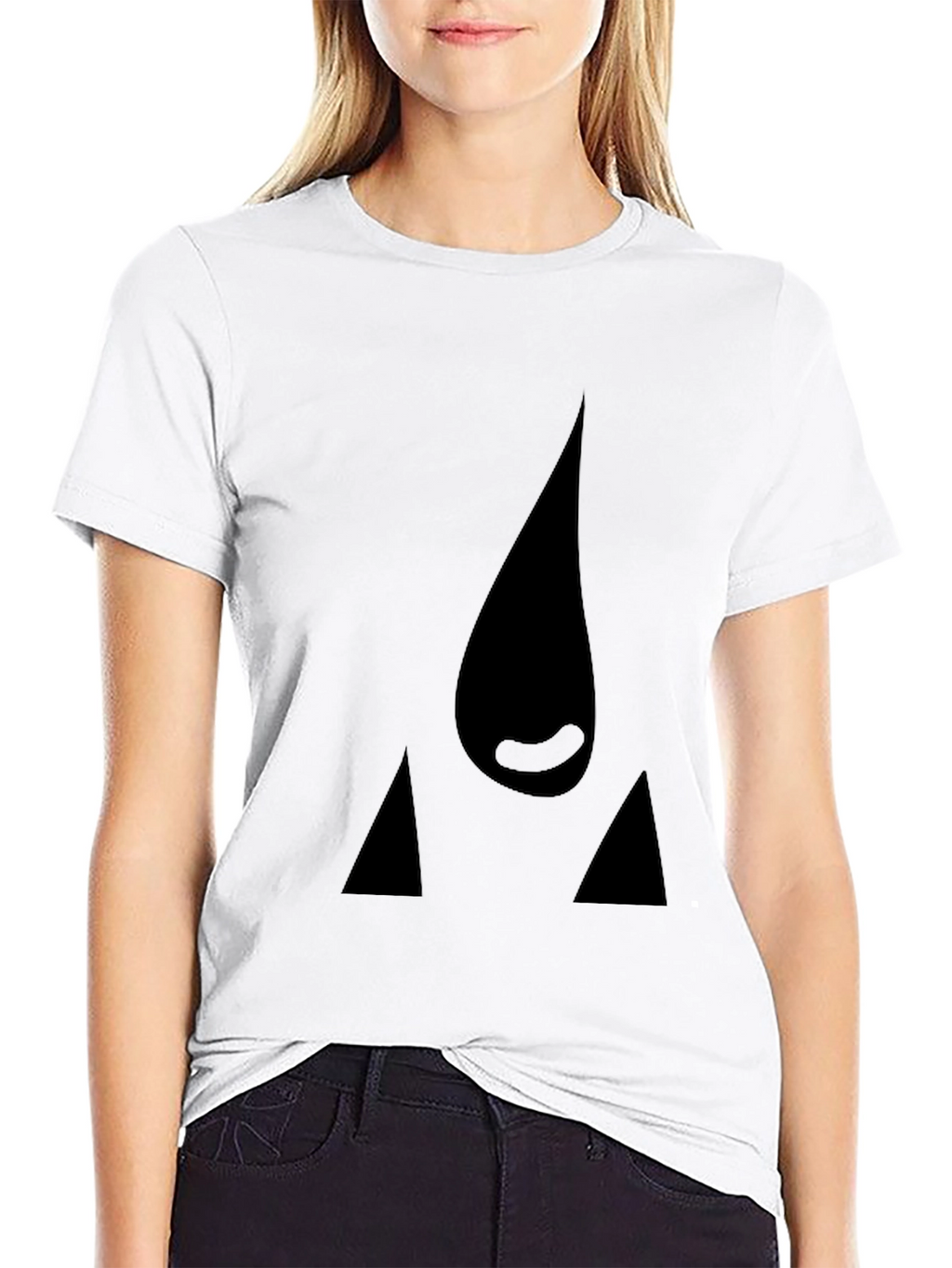 Abstract Graphic Black T-Shirt - Modern Casual Wear