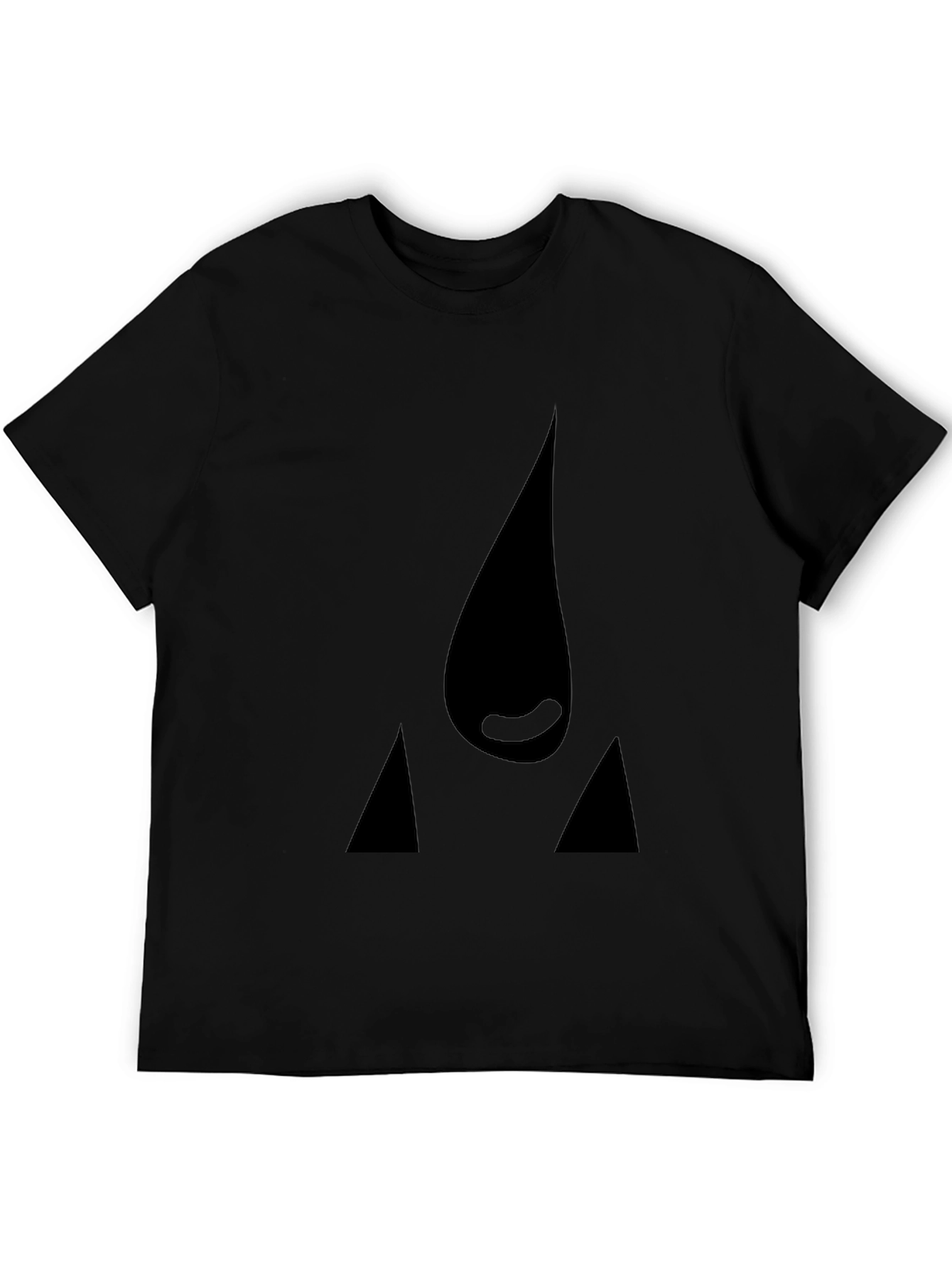 Abstract Graphic Black T-Shirt - Modern Casual Wear