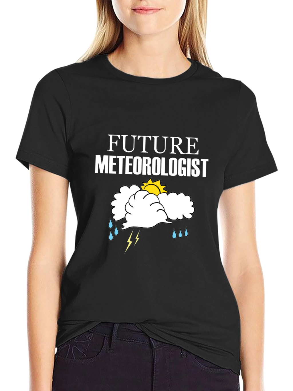 Future Meteorologist Black Graphic T-Shirt