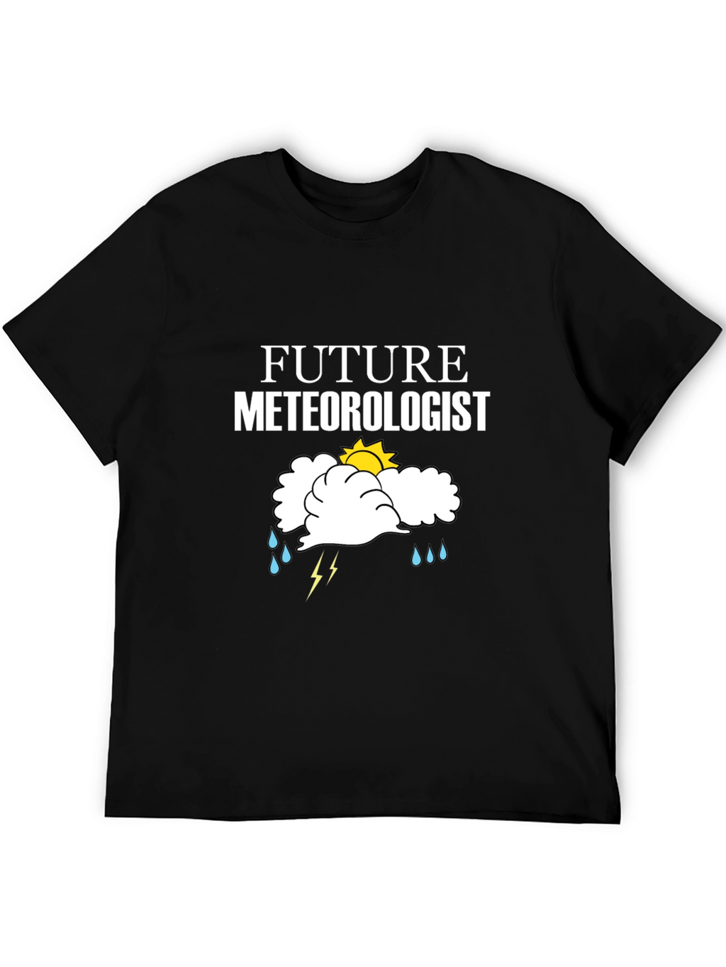 Future Meteorologist Black Graphic T-Shirt