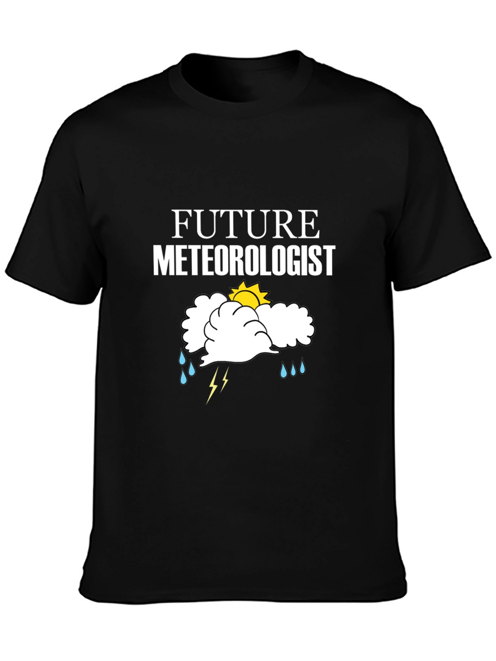 Future Meteorologist Black Graphic T-Shirt