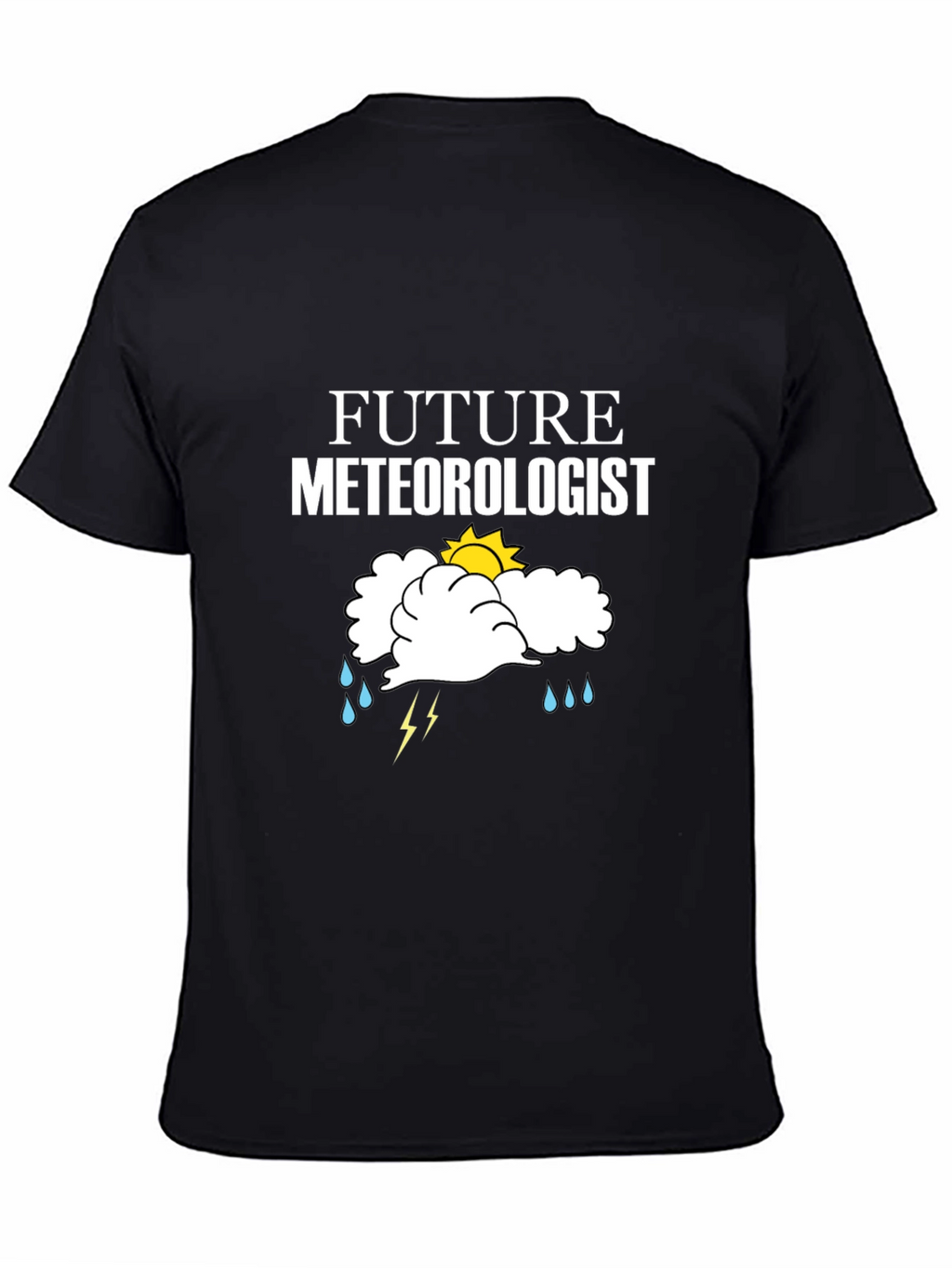 Future Meteorologist Black Graphic T-Shirt