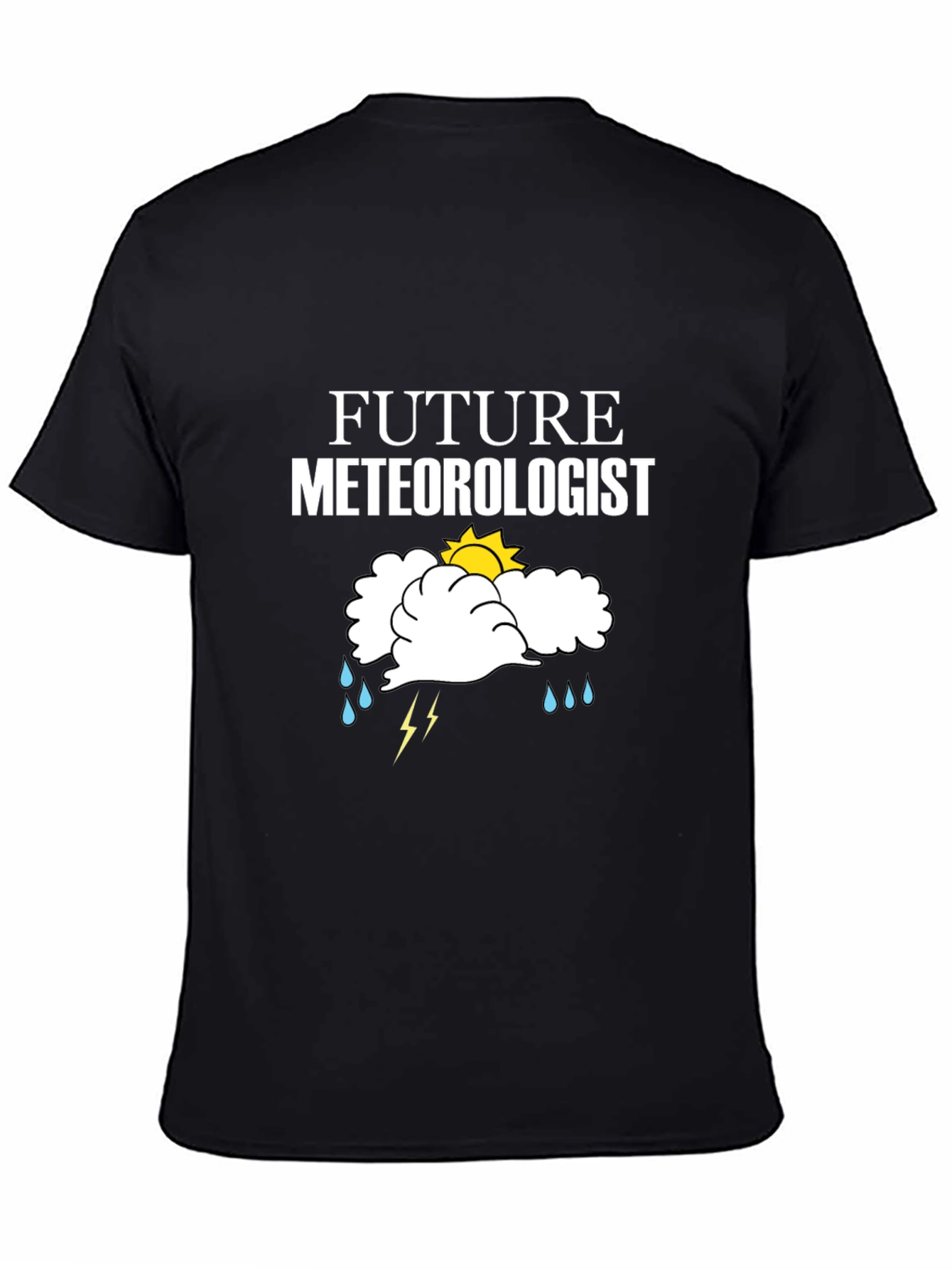 Future Meteorologist Black Graphic T-Shirt