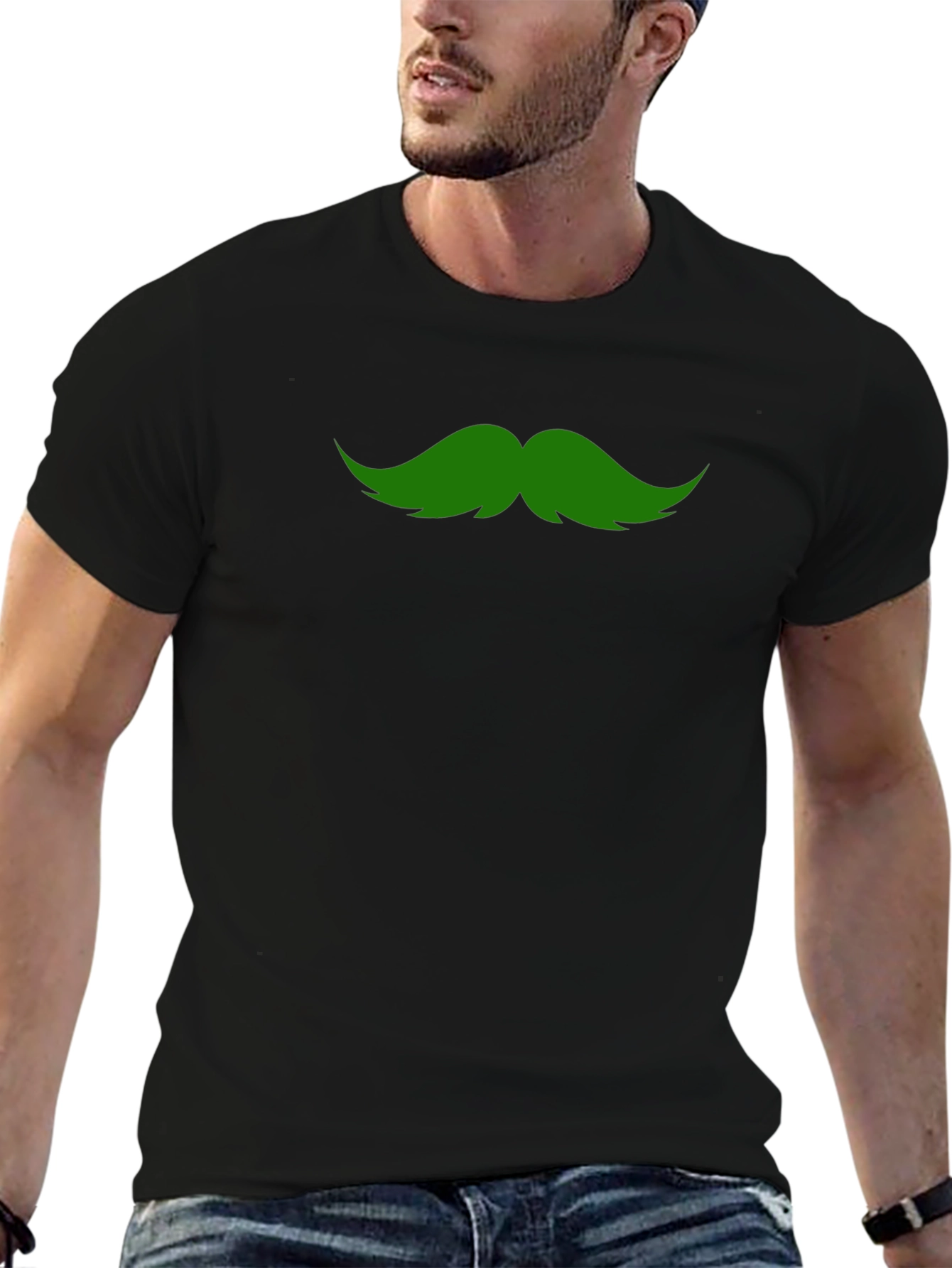 St. Patricks Day Green Mustache T-Shirt