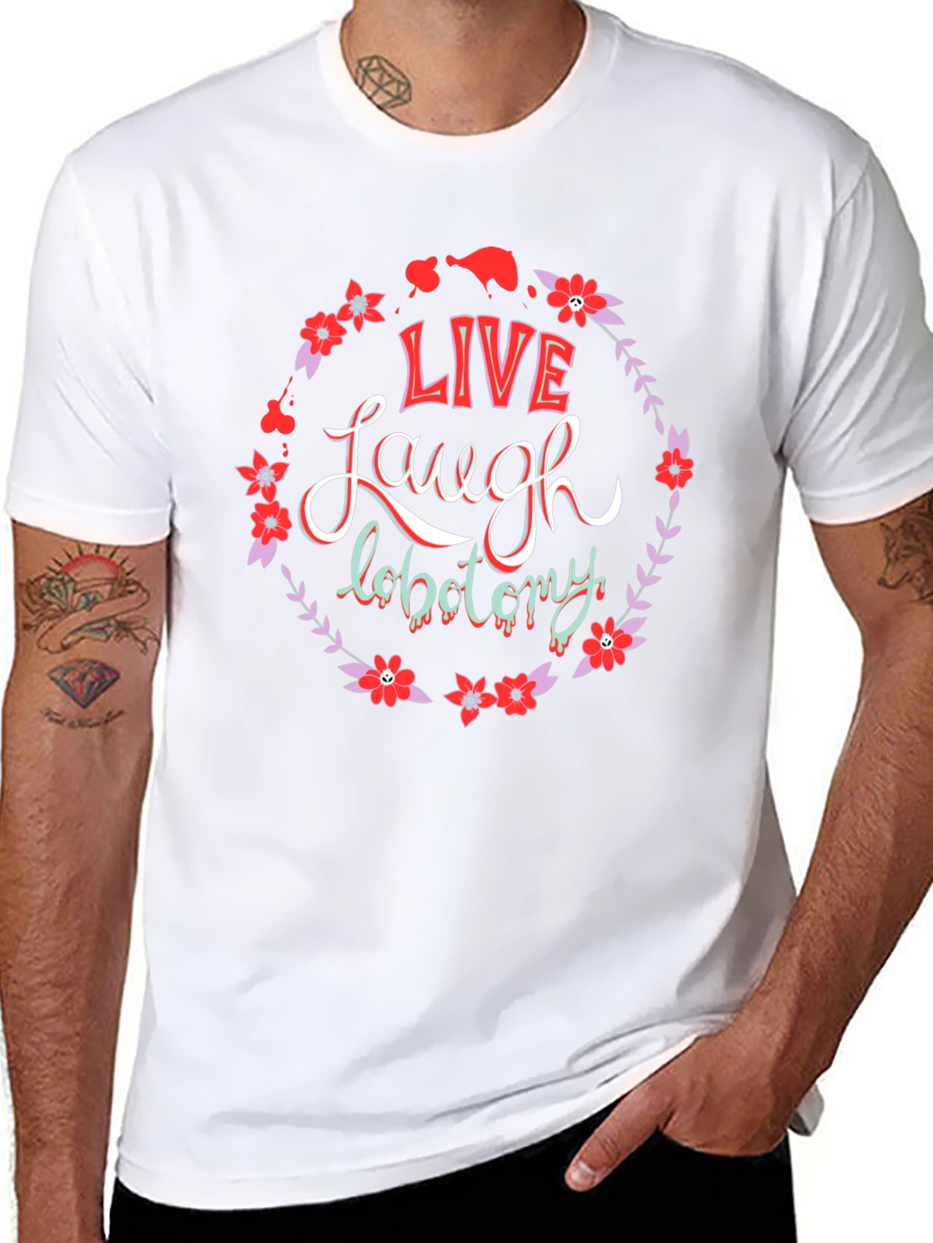 Live Laugh Lobotomy Graphic Tee