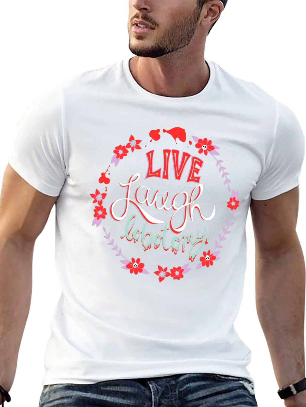 Live Laugh Lobotomy Graphic Tee