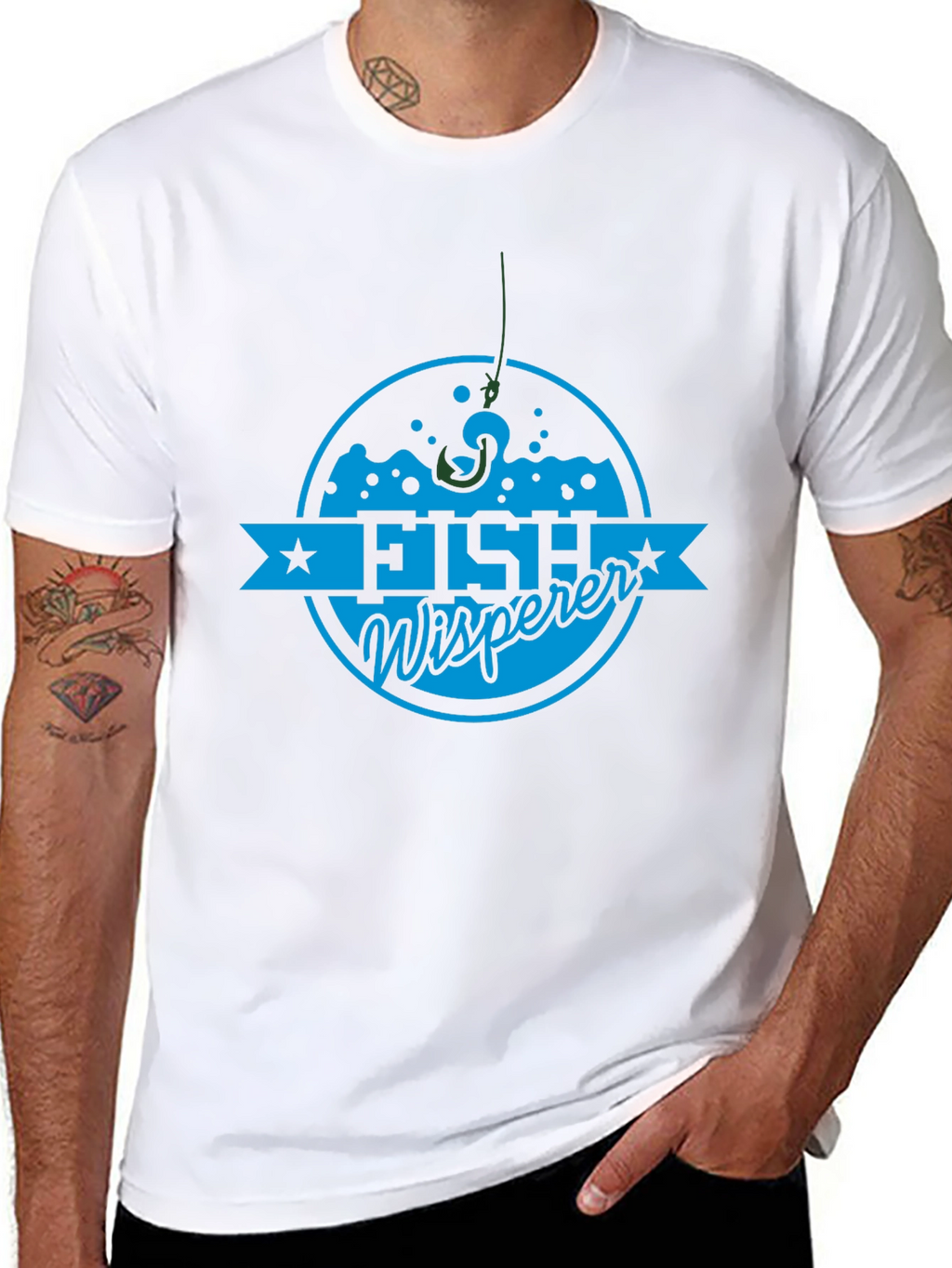 Fish Whisperer Graphic Tee - Fishing Lovers T-Shirt