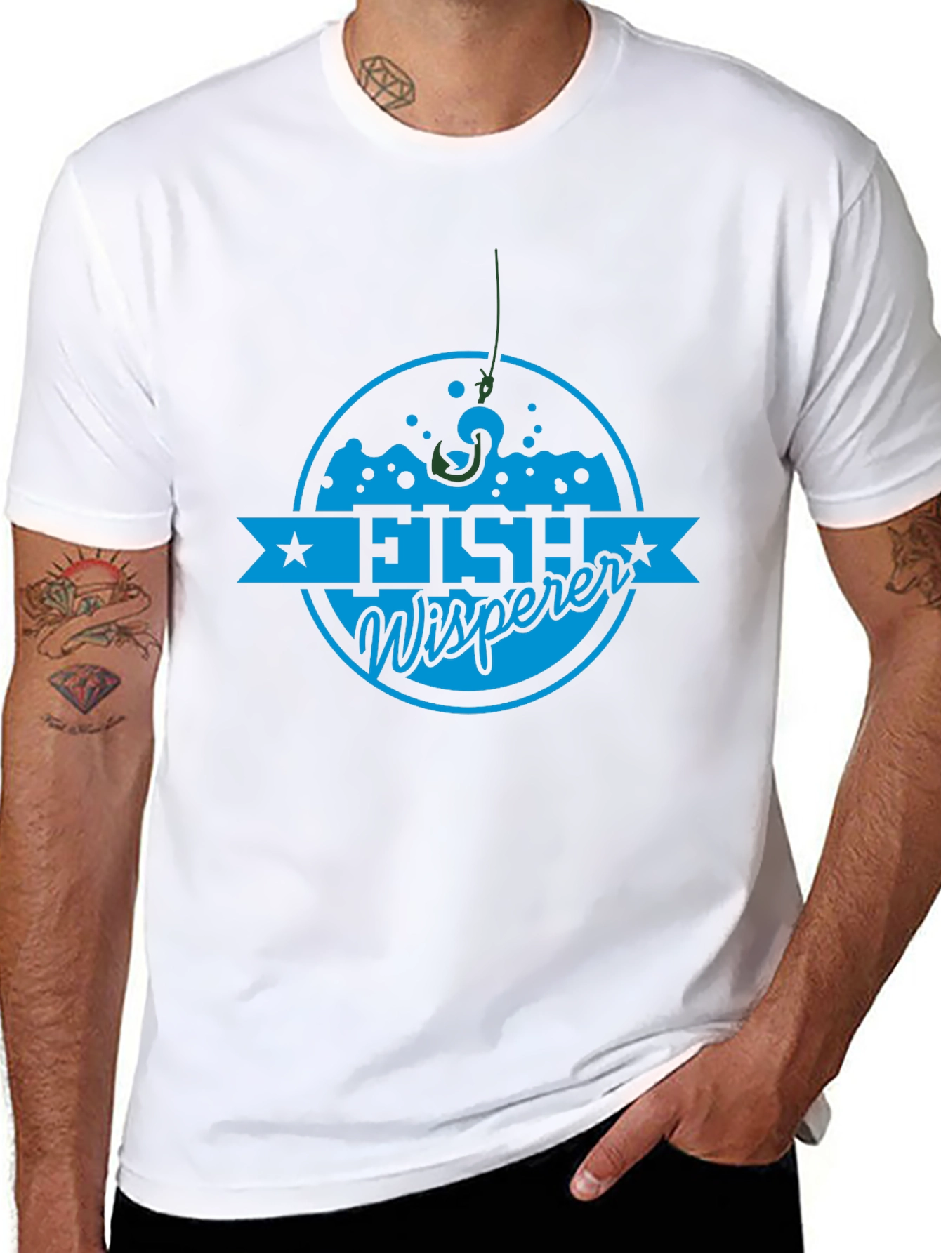 Fish Whisperer Graphic Tee - Fishing Lovers T-Shirt