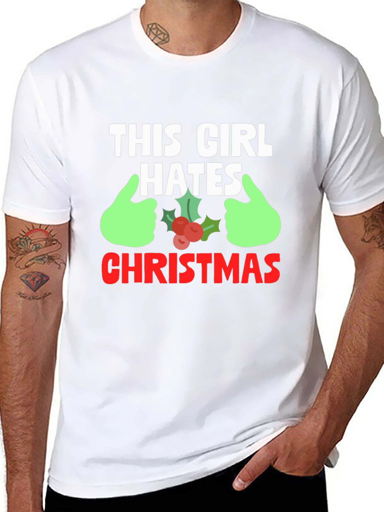 This Girl Hates Christmas Graphic Tee
