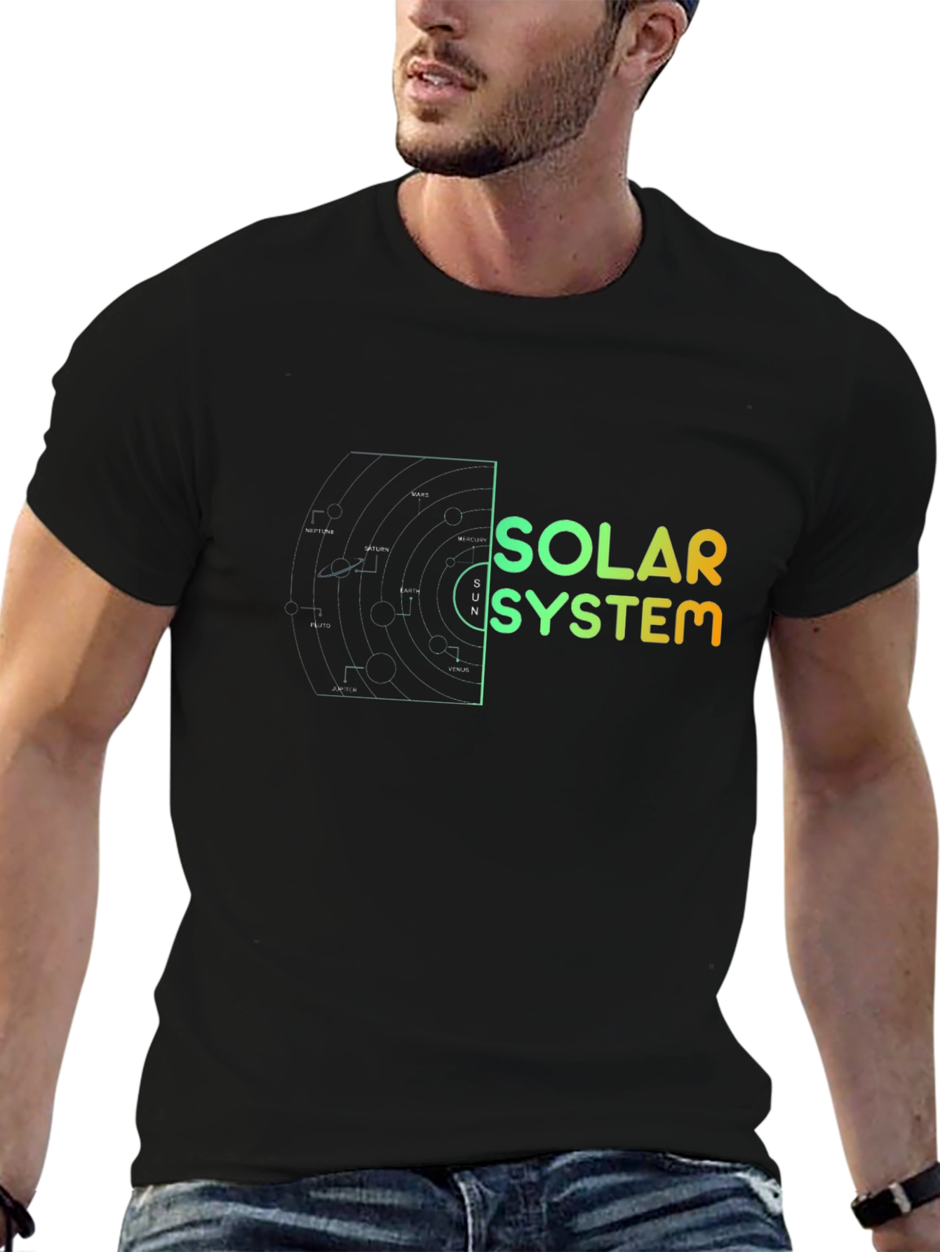 Solar System Graphic Tee - Stylish & Unique