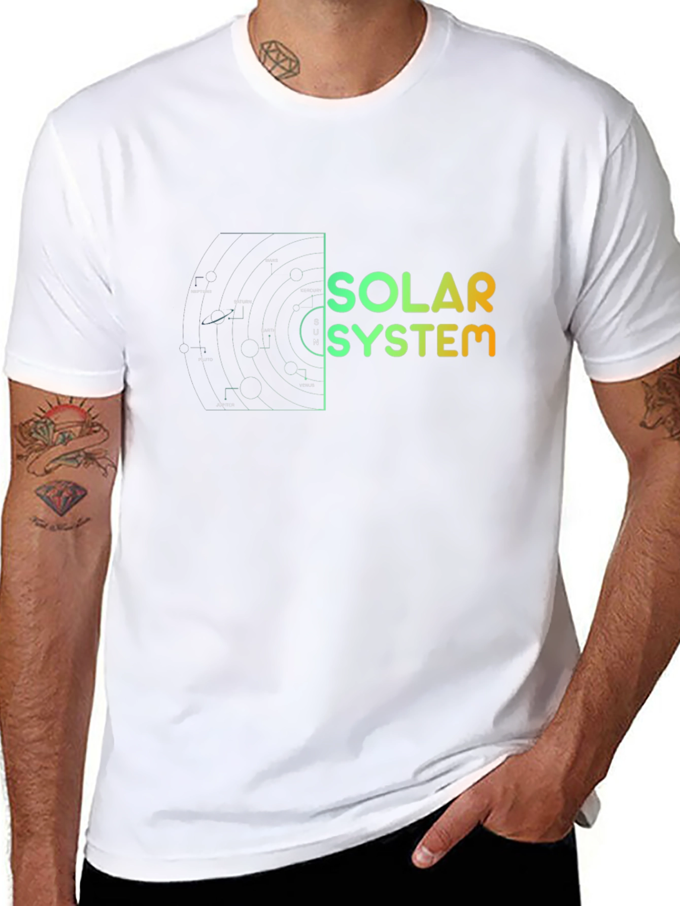 Solar System Graphic Tee - Stylish & Unique