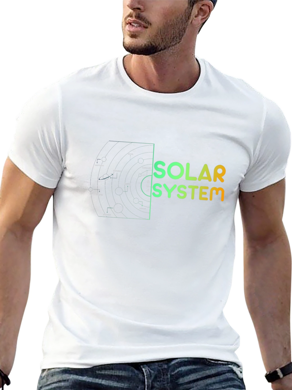 Solar System Graphic Tee - Stylish & Unique